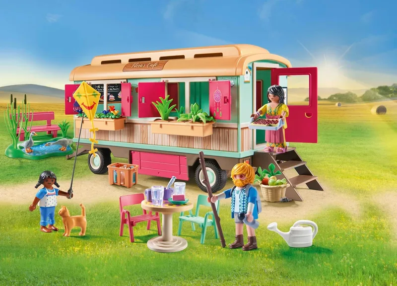 פליימוביל בית קפה על קרון גלגלים 71441 - Playmobil