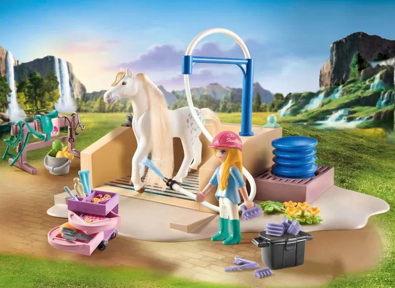 פליימוביל תחנת רחצת סוסים 71354 - Playmobil