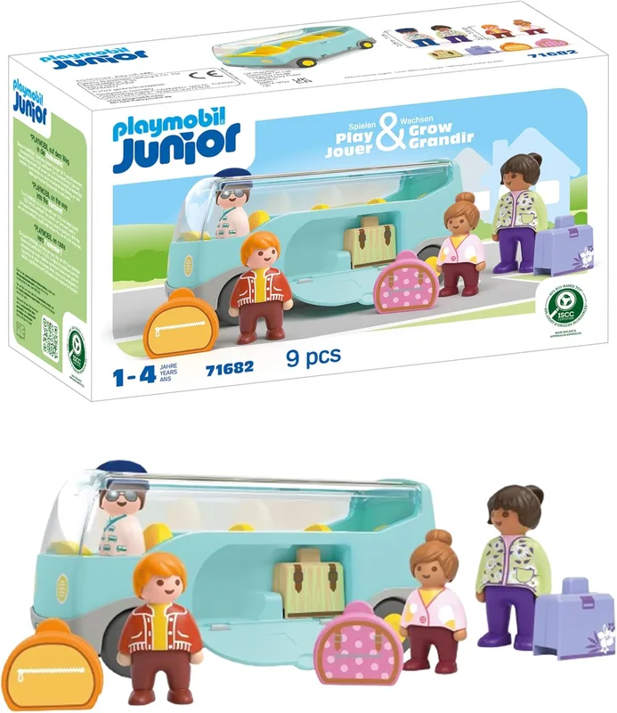 פליימוביל ג';וניור אוטובוס הסעות לשדה תעופה 71682 - Playmobil