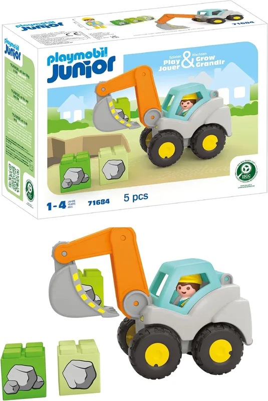 פליימוביל ג';וניור מחפר חפירה 71684 - Playmobil