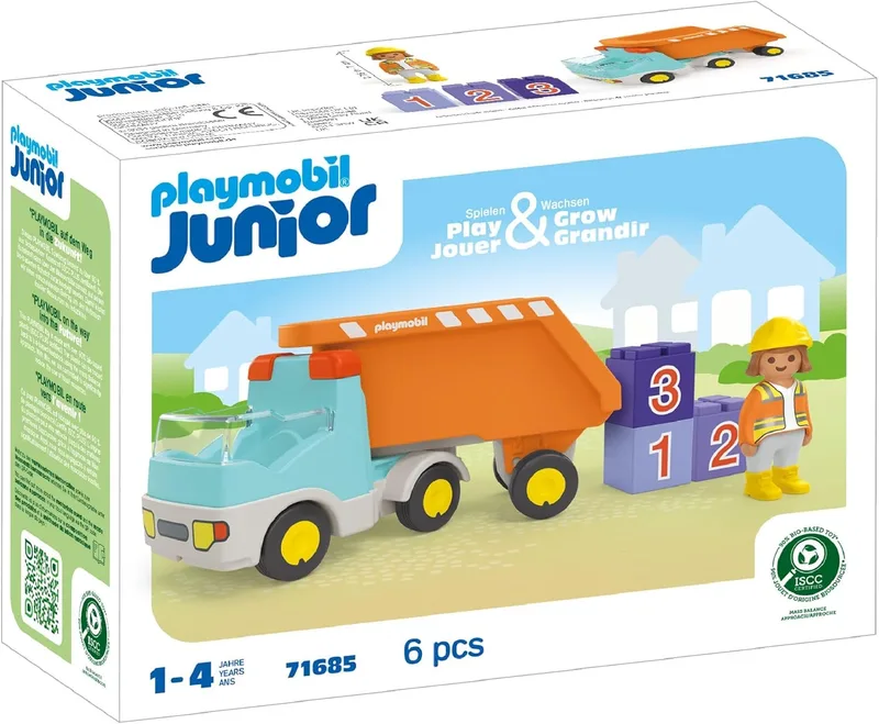 פליימוביל ג';וניור משאית אשפה 71685 - Playmobil