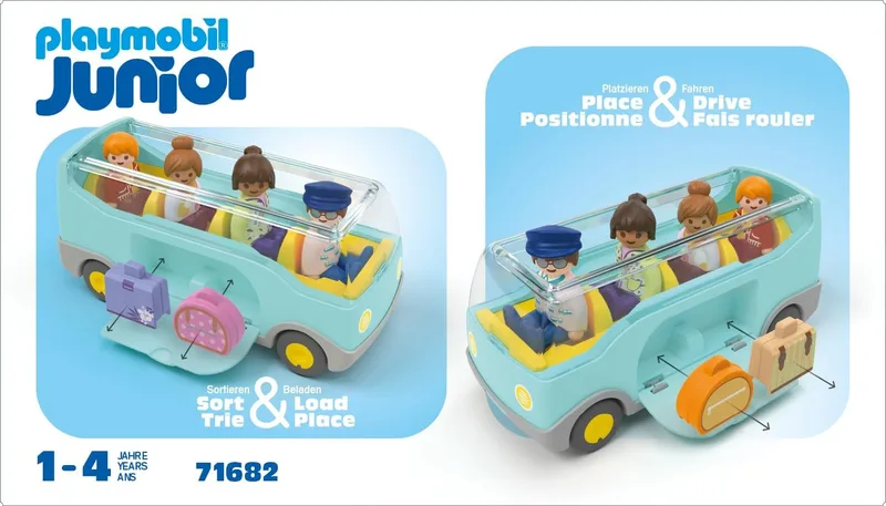 פליימוביל ג';וניור אוטובוס הסעות לשדה תעופה 71682 - Playmobil