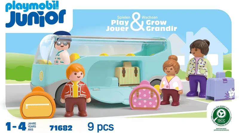 פליימוביל ג';וניור אוטובוס הסעות לשדה תעופה 71682 - Playmobil