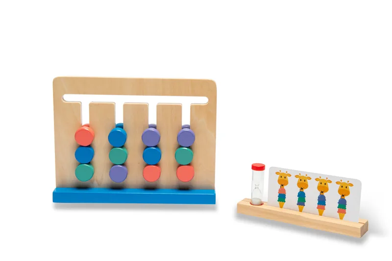 אתגר הג’ירפה – משחק התאמה עם כרטיסיות דגם - BS Toys