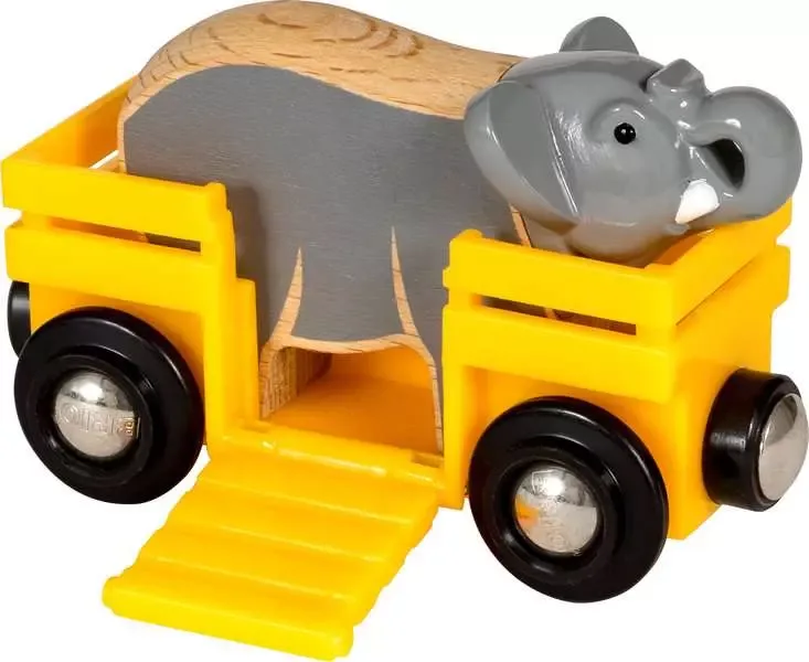 בריו קרון צהוב עם פיל 33969 - Brio