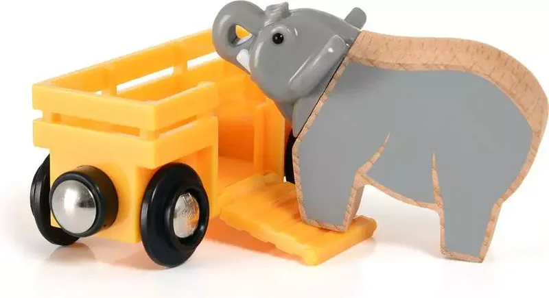 בריו קרון צהוב עם פיל 33969 - Brio