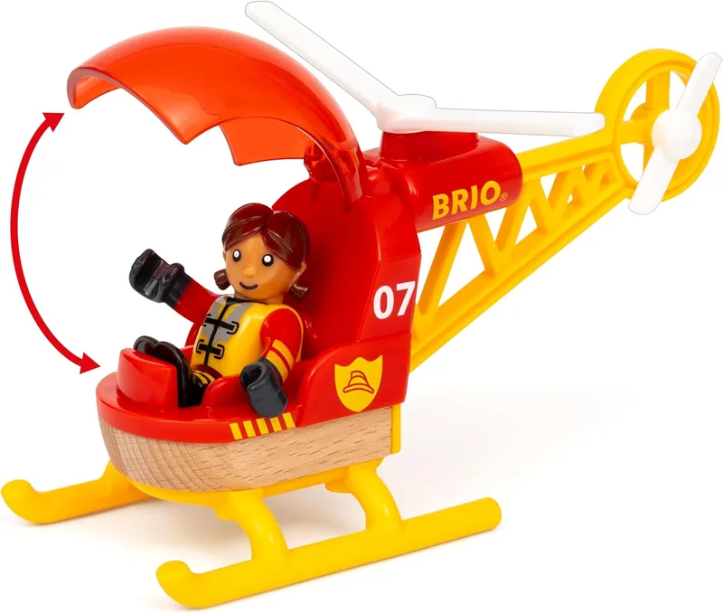 בריו סט מסילות מגה ספירלה עם רכבת ומסוק 36114 - Brio