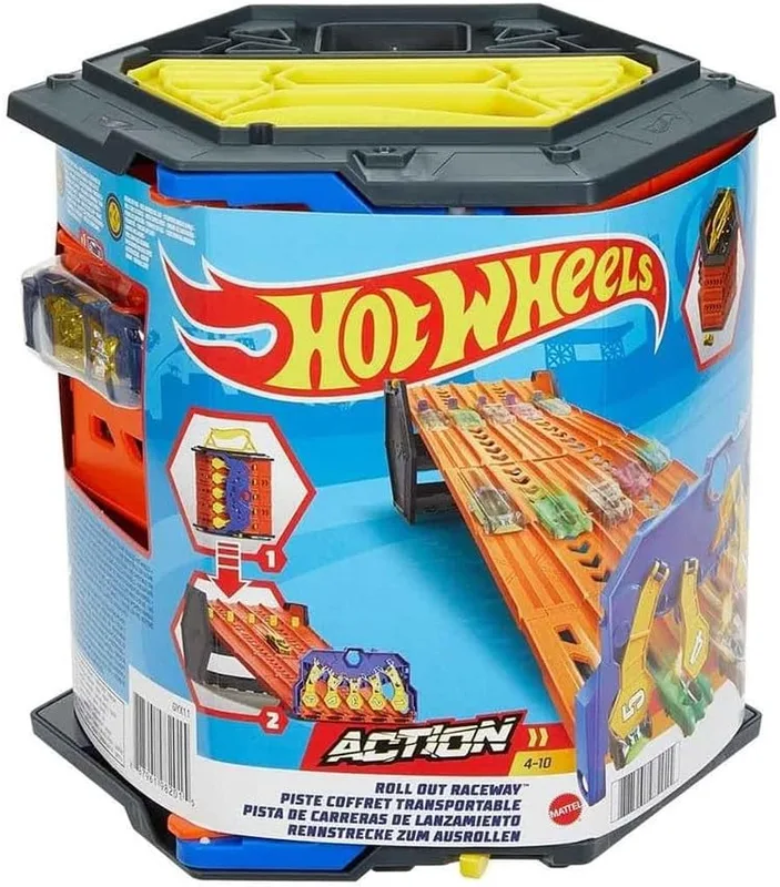 הוט ווילס חניון עם ידית נפתח למסלול מירוצים - Hot Wheels