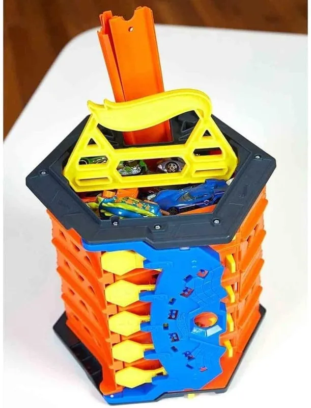 הוט ווילס חניון עם ידית נפתח למסלול מירוצים - Hot Wheels