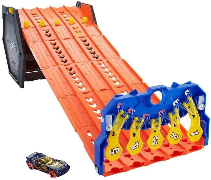 הוט ווילס חניון עם ידית נפתח למסלול מירוצים - Hot Wheels