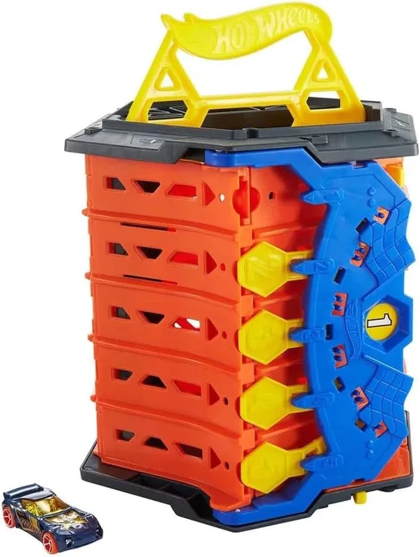 הוט ווילס חניון עם ידית נפתח למסלול מירוצים - Hot Wheels