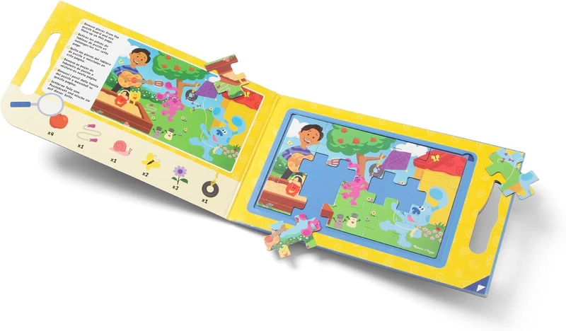 הרמזים של בלו - ספר 2 פאזלים מגנטיים 15 חלקים - Melissa & Doug