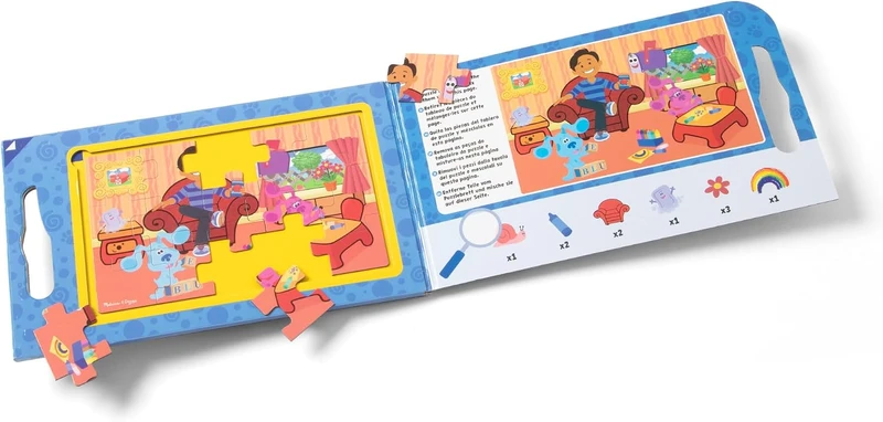 הרמזים של בלו - ספר 2 פאזלים מגנטיים 15 חלקים - Melissa & Doug