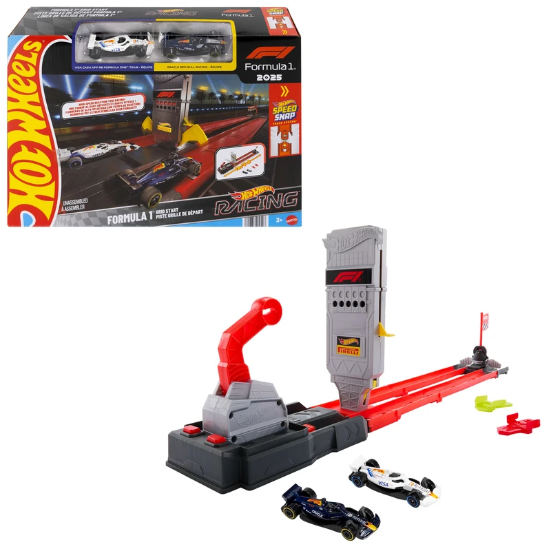הוט ווילס מסלול הזנקה פורמולה 1 עם 2 מכוניות - Hot Wheels