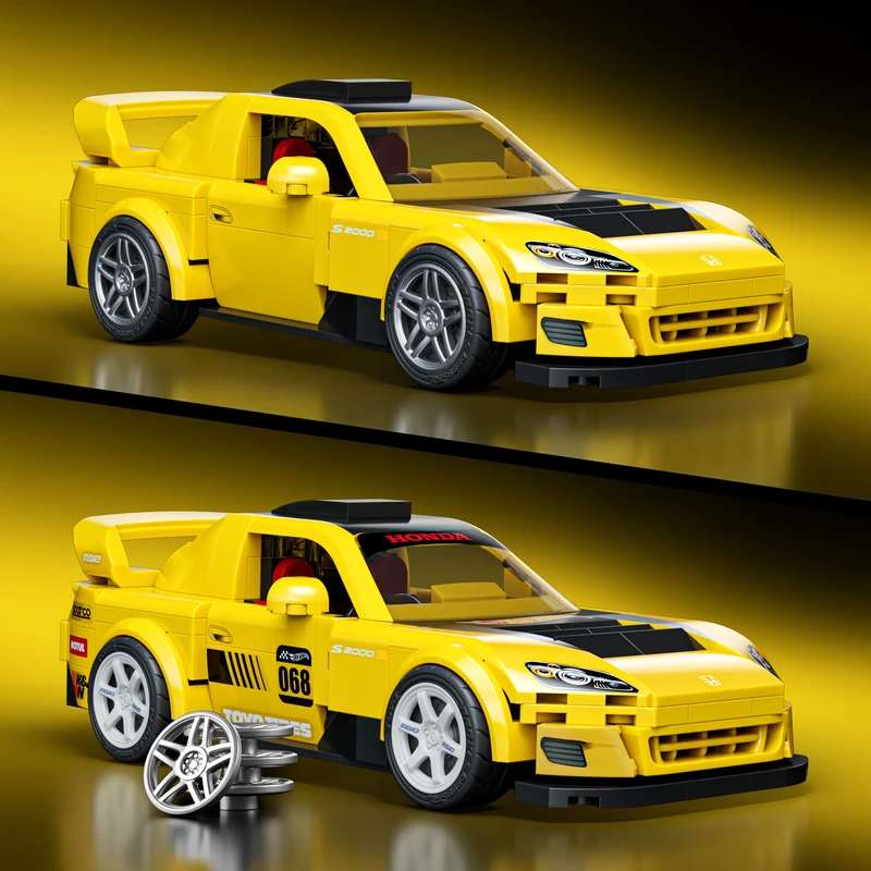 הוט ווילס מכונית מרוץ - הונדה ספורט 256 חלקים - Hot Wheels