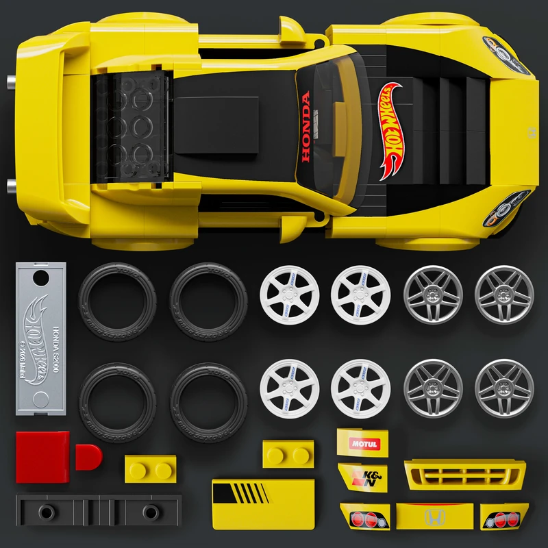 הוט ווילס מכונית מרוץ - הונדה ספורט 256 חלקים - Hot Wheels