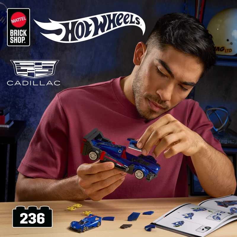 הוט ווילס מכונית מרוץ - קאדילק 236 חלקים - Hot Wheels