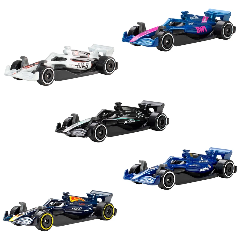 הוט ווילס מארז 5 מכוניות פורמולה 1 - 2025 - Hot Wheels