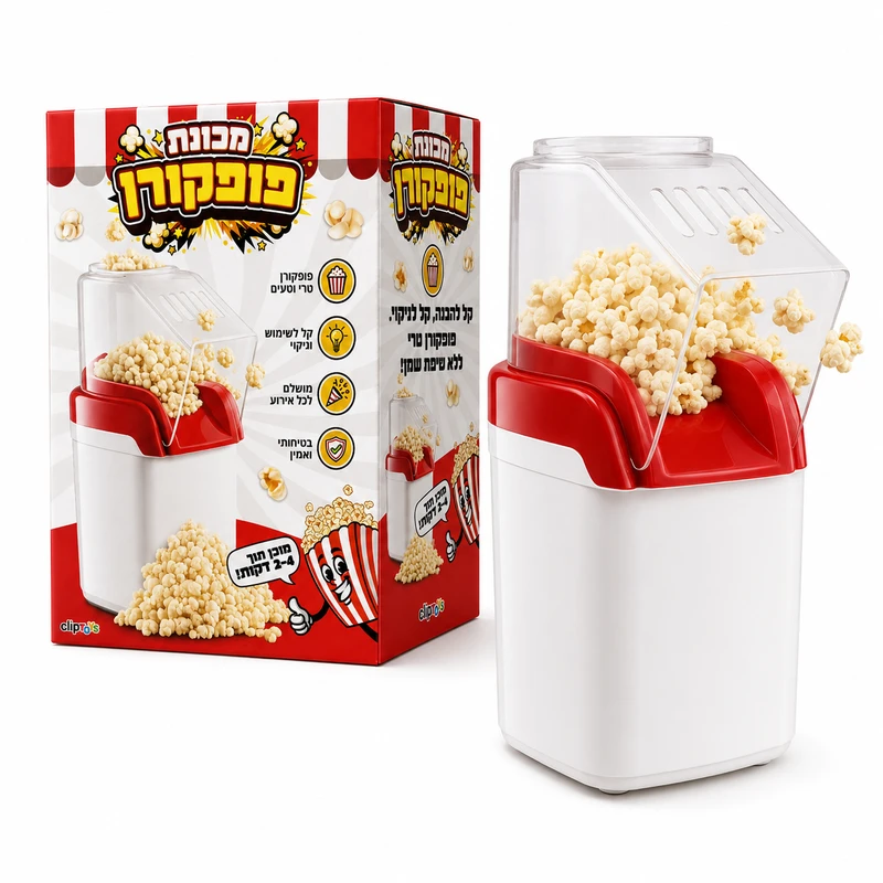 מכונת פופקורן - Clip Toys