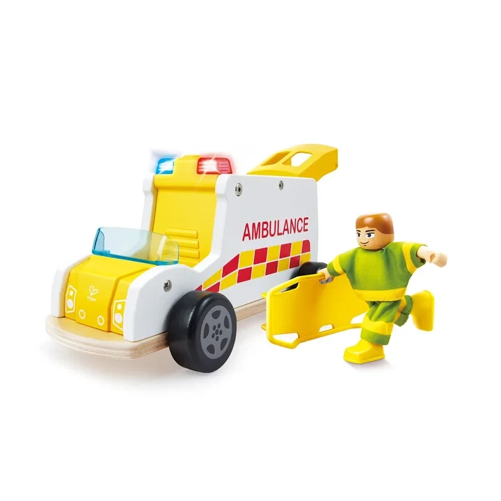 אמבולנס הצלה עם אורות וסירנה - Hape