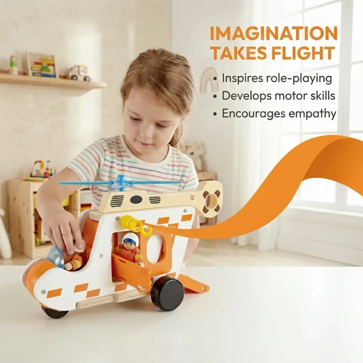 סט הליקופטר חילוץ - Hape