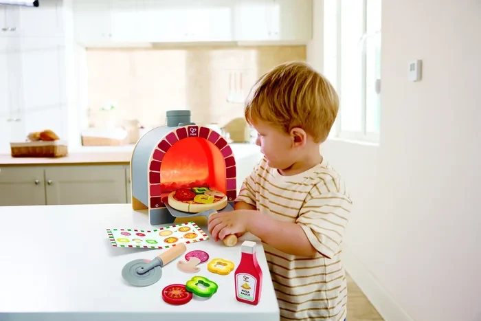 סט תנור פיצה עם אור וצלילים - Hape