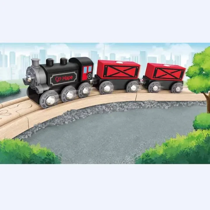 רכבת משא עם קיטור - Hape