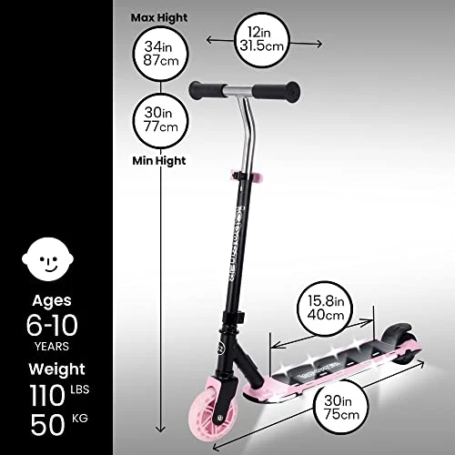 קורקינט G2L חשמלי 2 גלגלים - ורוד - iSport