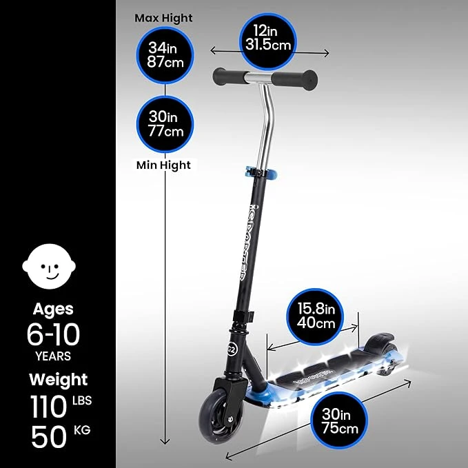 קורקינט G2L חשמלי 2 גלגלים - כחול - iSport