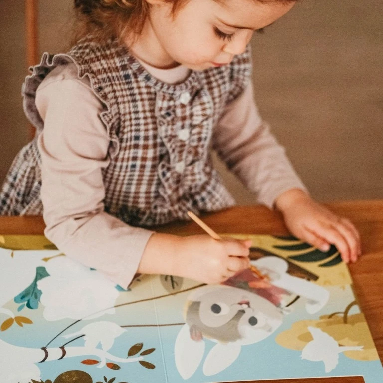 חוברת צביעה קסומה במים - הסוואנה - SASSI Junior
