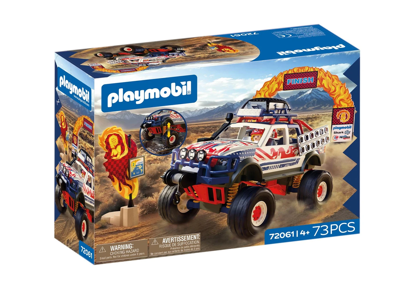 פליימוביל משאית שטח עם כננת 72061 - Playmobil