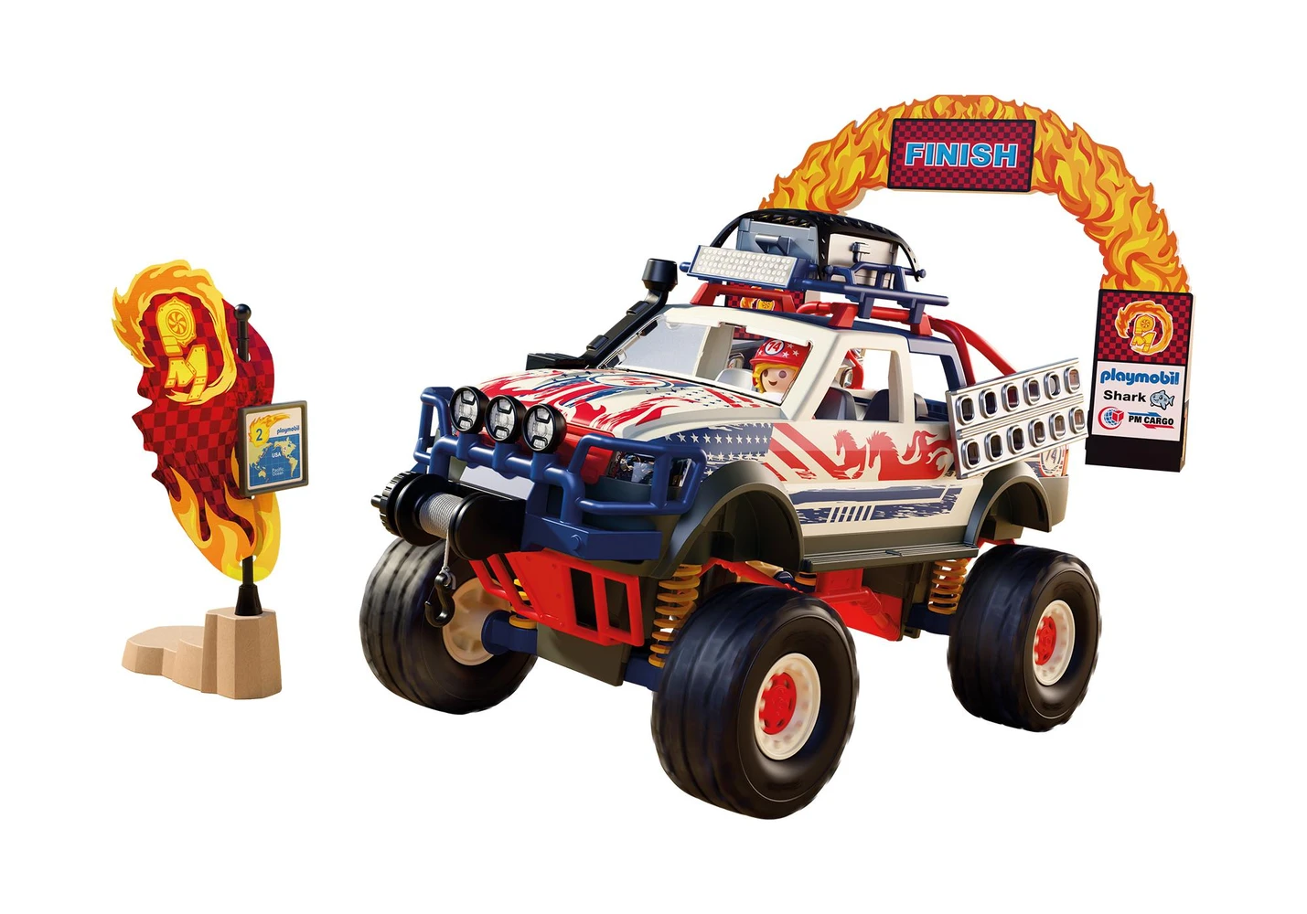 פליימוביל משאית שטח עם כננת 72061 - Playmobil