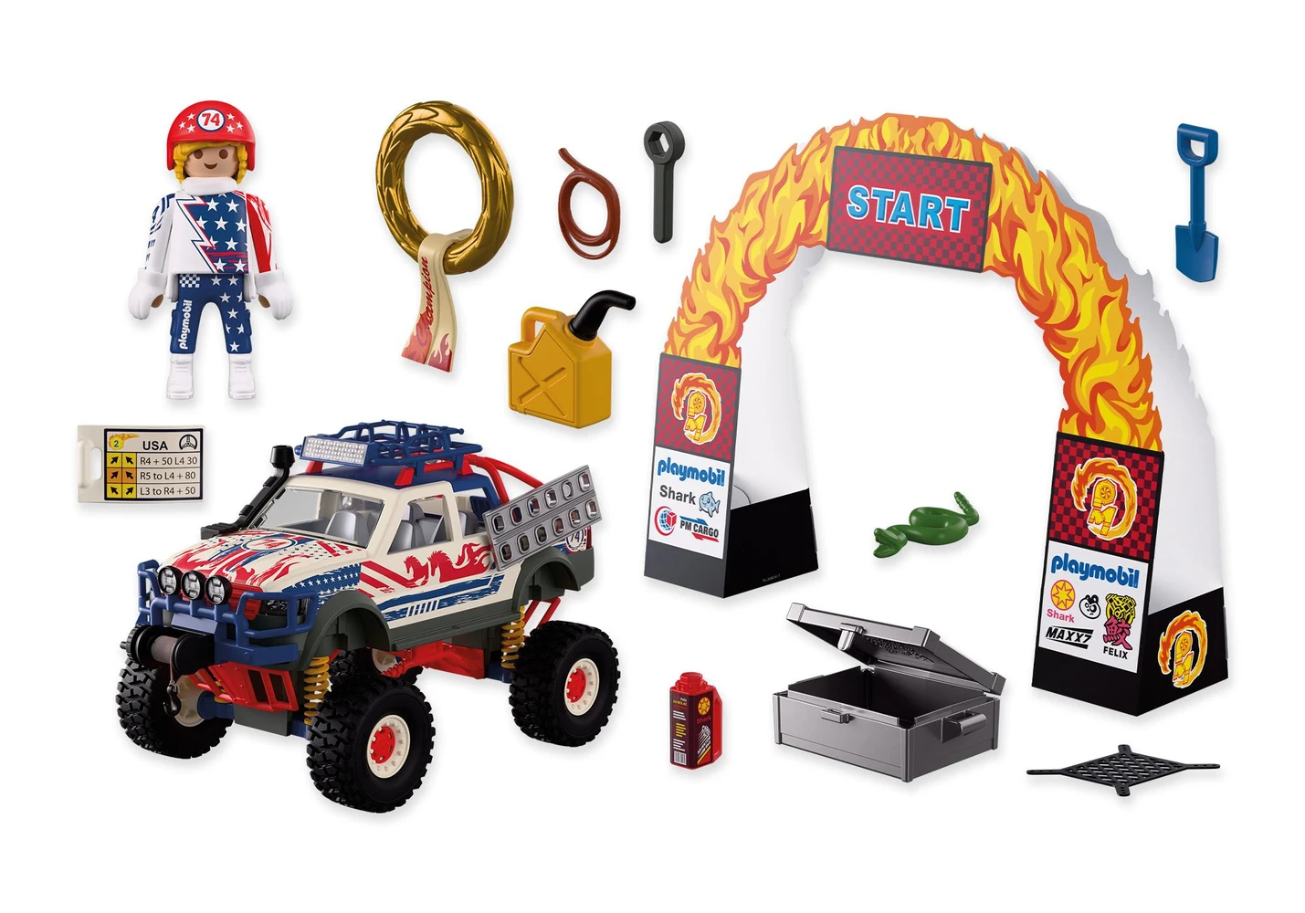 פליימוביל משאית שטח עם כננת 72061 - Playmobil