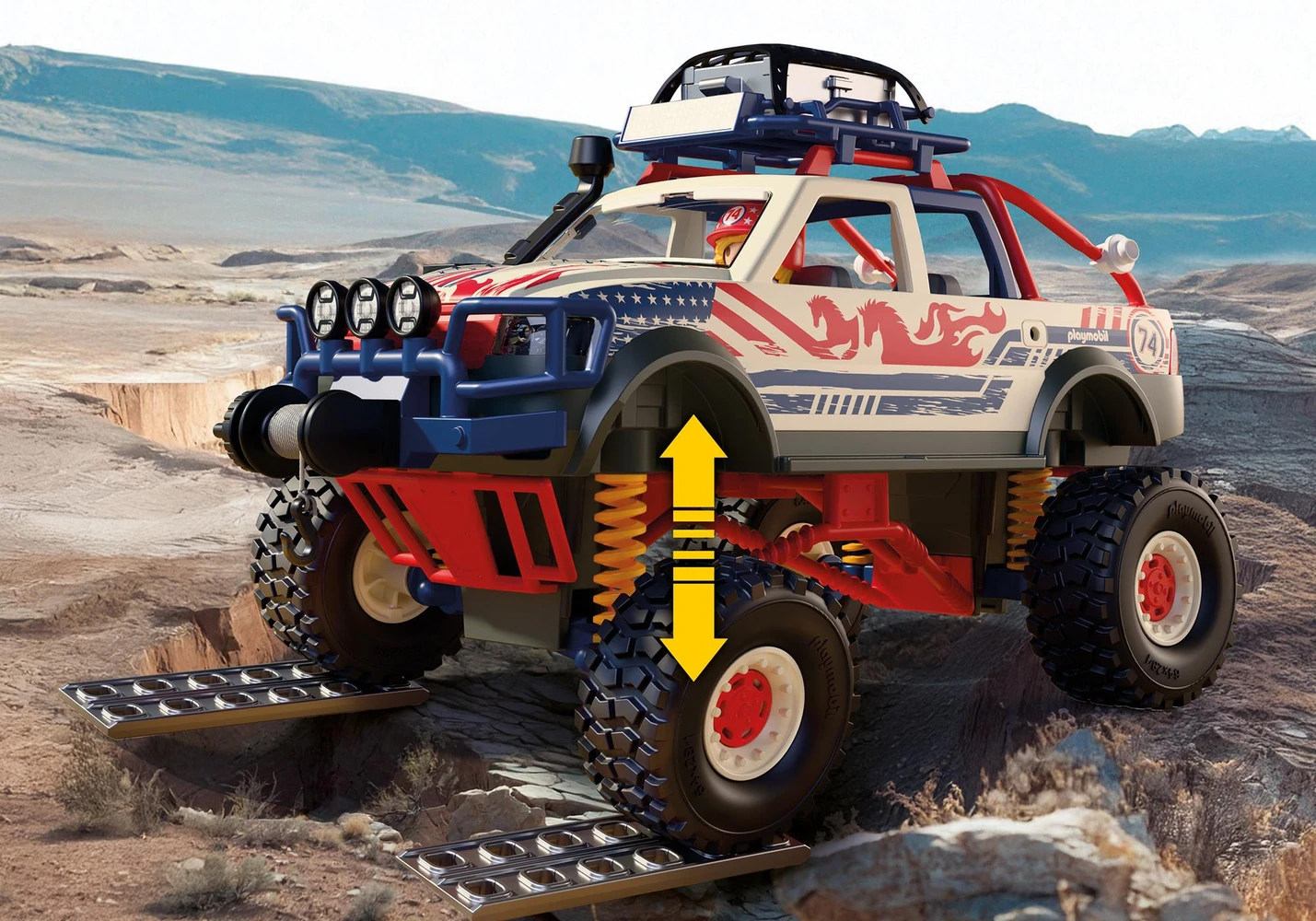 פליימוביל משאית שטח עם כננת 72061 - Playmobil