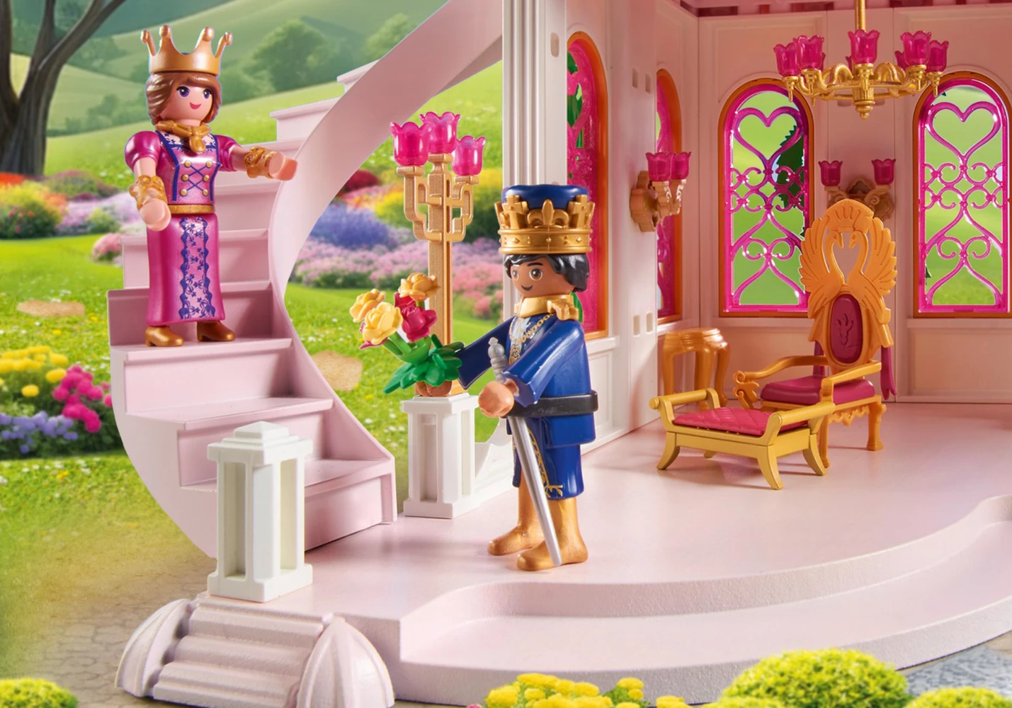 פליימוביל טירת נסיכות עם זוג מלכותי 71845 - Playmobil