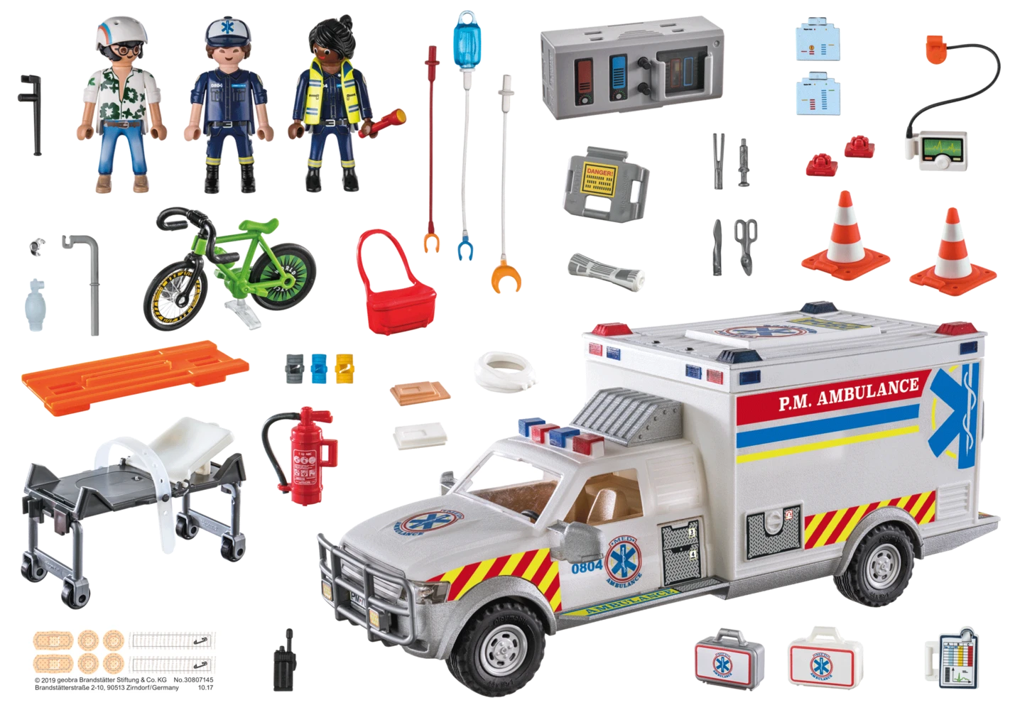 פליימוביל אמבולנס עם אורות וצלילים 70936 - Playmobil