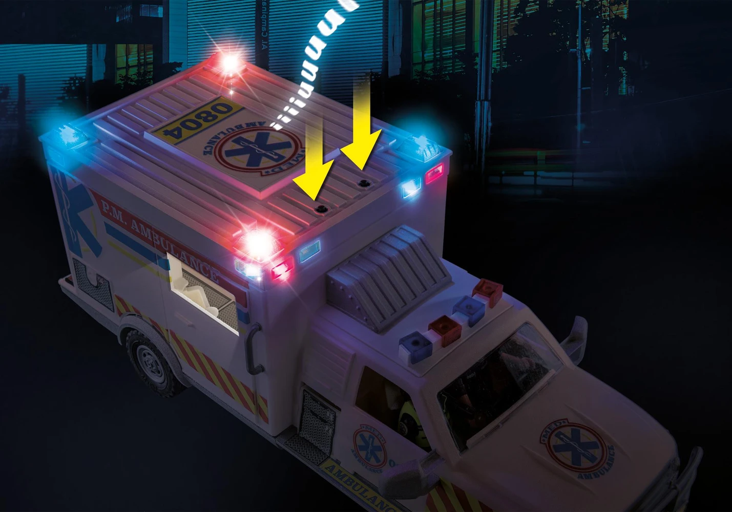 פליימוביל אמבולנס עם אורות וצלילים 70936 - Playmobil