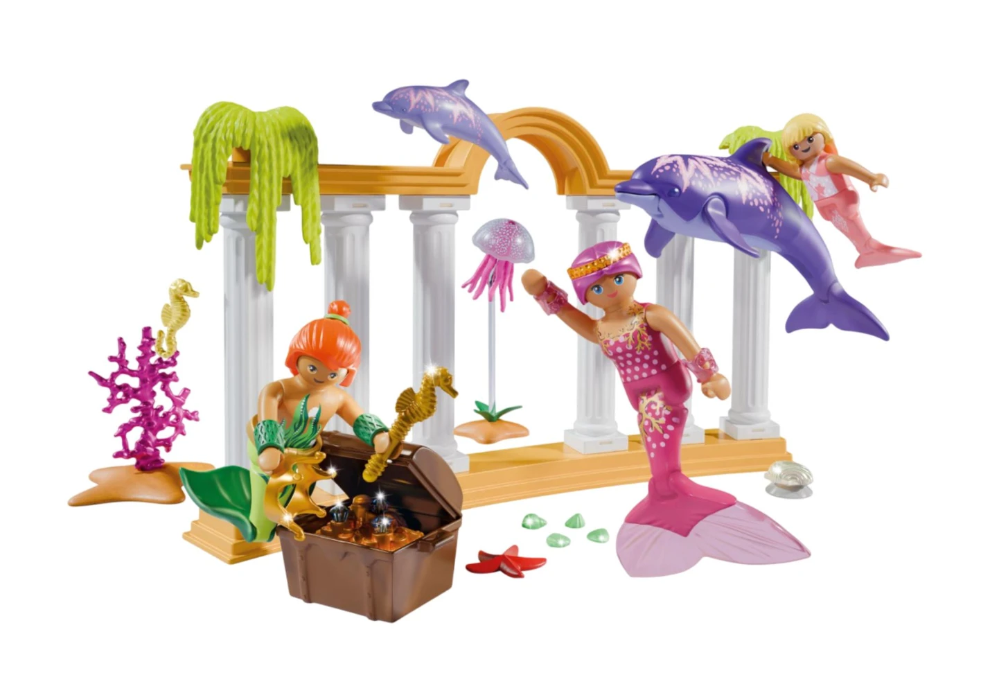 פליימוביל אוצר בת הים עם דולפינים 71861 - Playmobil