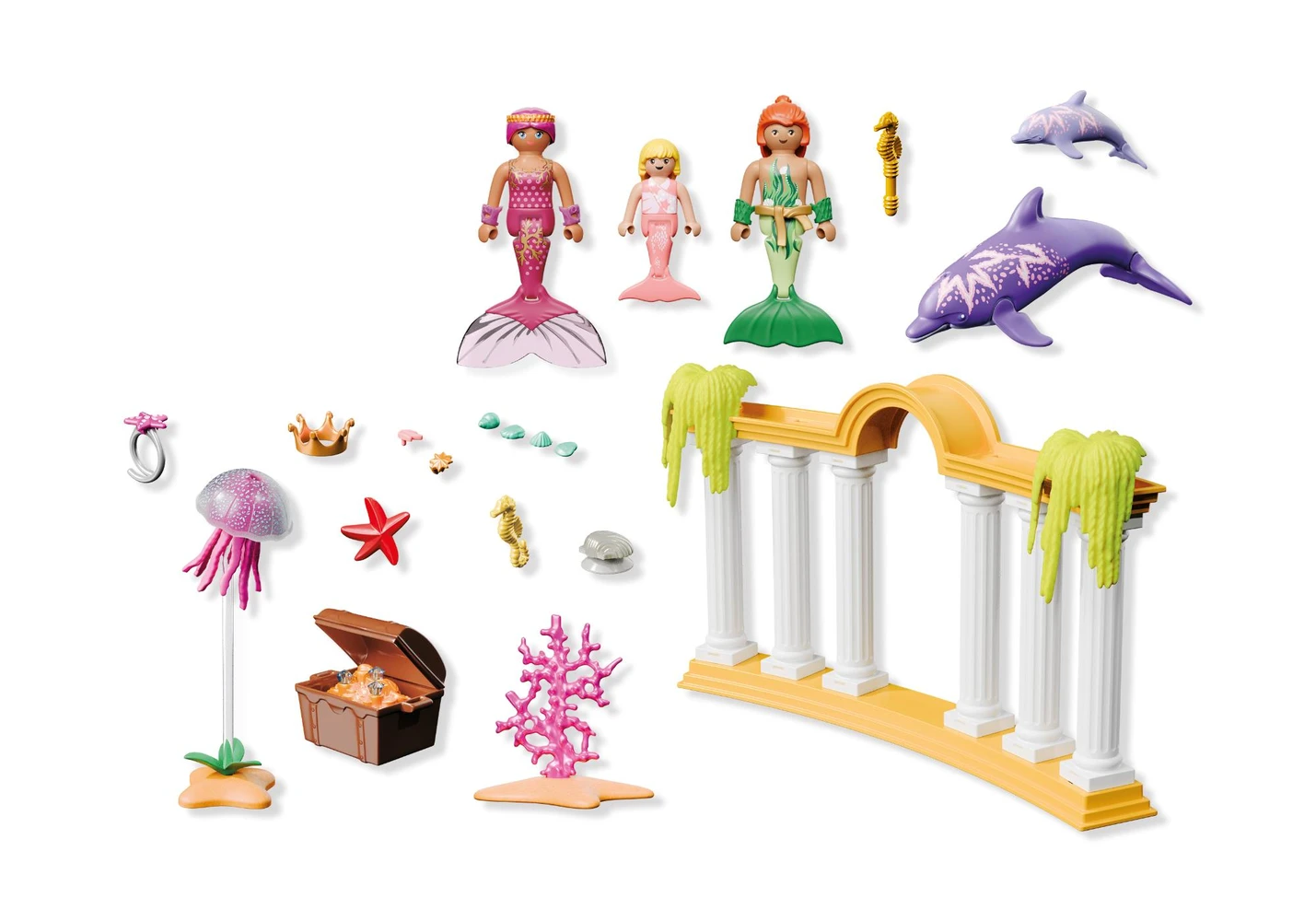 פליימוביל אוצר בת הים עם דולפינים 71861 - Playmobil