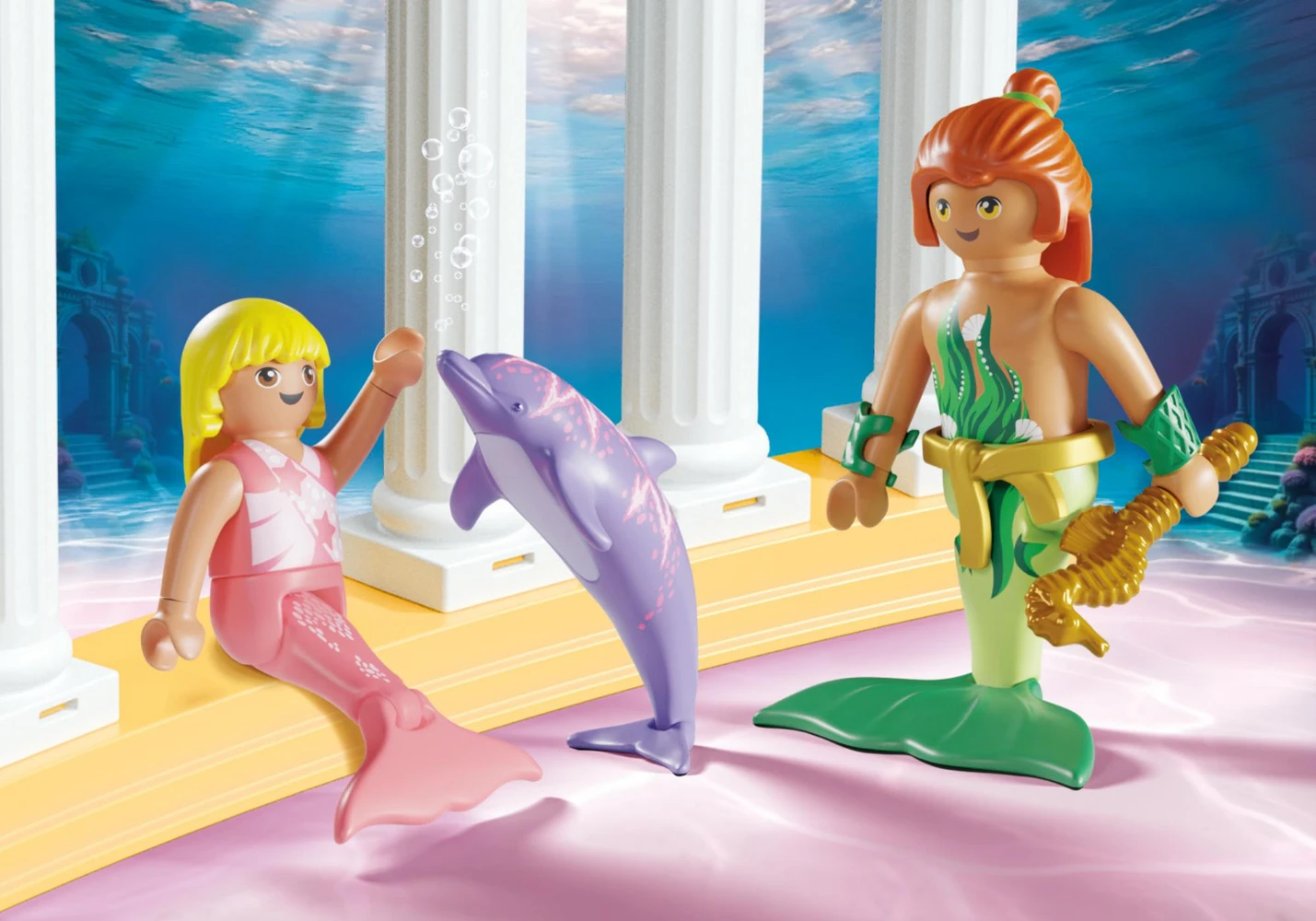 פליימוביל אוצר בת הים עם דולפינים 71861 - Playmobil