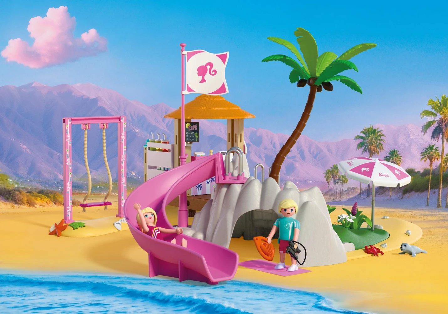 פליימוביל ברבי בית קפה בחוף 72121 - Playmobil