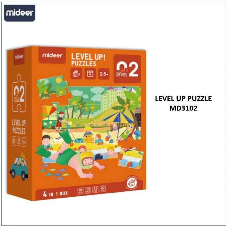 לבל אפ - פאזלים מדורגים שלב 2 - בעיר ובים - MIDEER