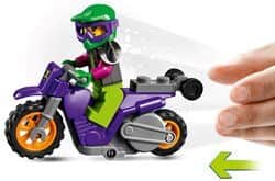 לגו סיטי אופנוע פעלולי גלגלים 60296 - Lego