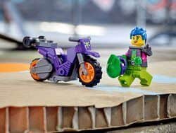 לגו סיטי אופנוע פעלולי גלגלים 60296 - Lego