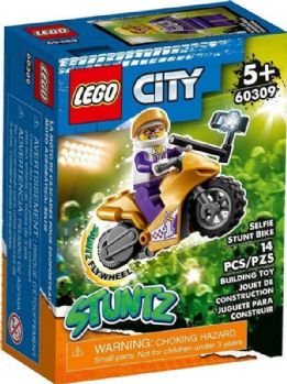 לגו סיטי אופנוע פעלולי סלפי 60309 - Lego