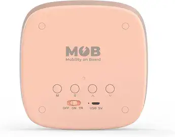 בילי שעון מעורר ומנורת לילה בצבע ורוד - MOB7