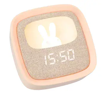 בילי שעון מעורר ומנורת לילה בצבע ורוד - MOB