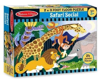 פאזל רצפה 24 חלקים ספארי - Melissa and Doug