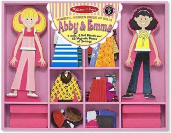 משחק הלבשה מגנטי Melissa and Doug - Abby & Emma