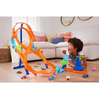הוט ווילס אקשן מארז 2 מסלולים מפותלים - Hot Wheels